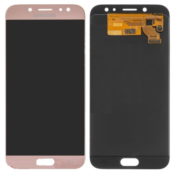 Дисплей для Samsung J730 Galaxy J7 2017 з сенсорним склом (Рожевий) OLED
