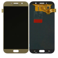 Дисплей для Samsung A720 Galaxy A7 (2017) с сенсорным стеклом (Золотой) Сервисный оригинал