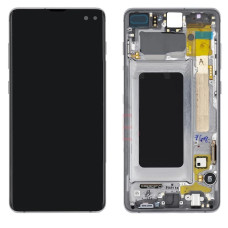 Дисплей для Samsung G975 Galaxy S10 Plus з сенсорним склом в рамці (Чорний) Super Amoled