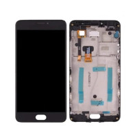 Дисплей для телефона Meizu M3 Note (M681H) с сенсорным стеклом в рамке (Черный) Оригинал Китай
