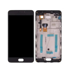 Дисплей для телефону Meizu M3 Note (M681H) з сенсорним склом в рамці (Чорний) Оригінал Китай