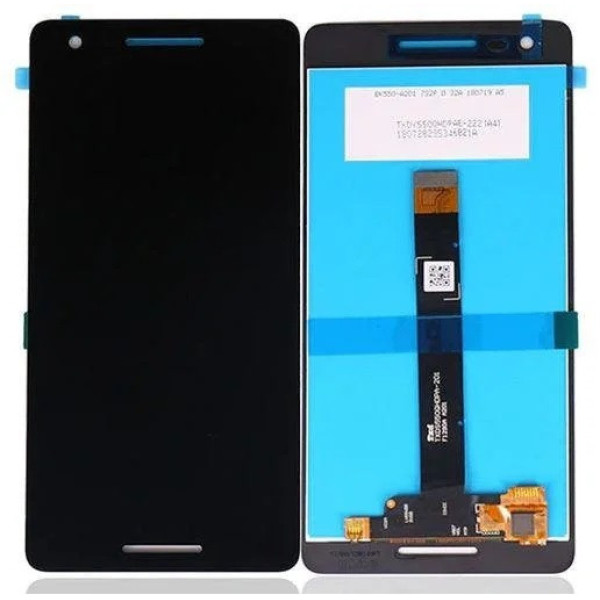 Дисплей для Nokia 2.1 Dual Sim з сенсорним склом (Чорний) Оригінал Китай