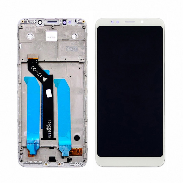 Дисплей для Xiaomi RedMi 5 Plus с сенсорным стеклом в рамке (Белый) Оригинал Китай