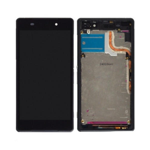 Дисплей для Sony D6502 | D6503 | Xperia Z2 с сенсорным стеклом в рамке (Черный) Оригинал Китай