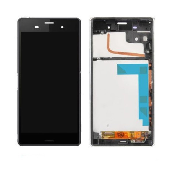 Дисплей для Sony D6603 | D6633 | D6643 | D6653 Xperia Z3 с сенсорным стеклом в рамке (Черный) Оригинал Китай