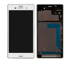 Дисплей для Sony D6603 | D6633 | D6643 | D6653 Xperia Z3 з сенсорним склом в рамці (Білий) Оригінал Китай