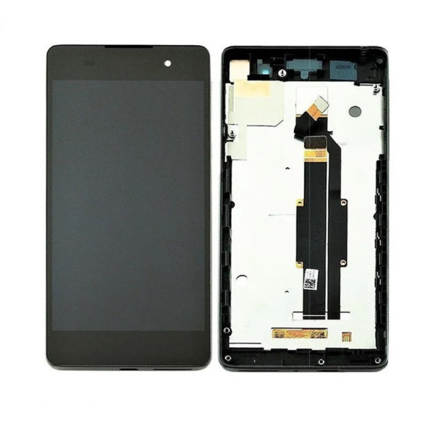 Дисплей для Sony F3311 Xperia E5 з сенсорним склом в рамці (Чорний) Оригинап Китай