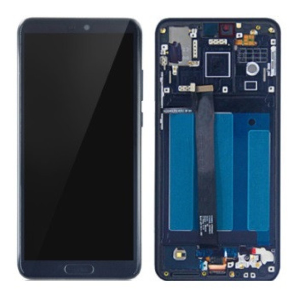 Дисплей телефону для Huawei P20 (EML-L09 | EML-L29) з сенсорним склом в рамці без відбитка пальця (Чорний) Оригінал Китай