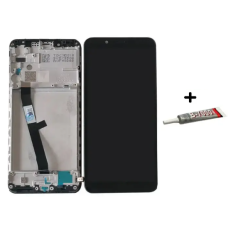Дисплей для телефону Xiaomi RedMi 7A з сенсорным стеклом в рамке (Черный) Оригинал Китай
