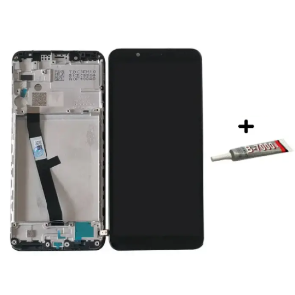 Дисплей для телефону Xiaomi RedMi 7A з сенсорным стеклом в рамке (Черный) Оригинал Китай