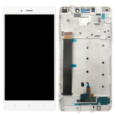 Дисплей для Xiaomi Redmi Note 4 MediaTek с сенсорным стеклом в рамке (Белый) Оригинал Китай