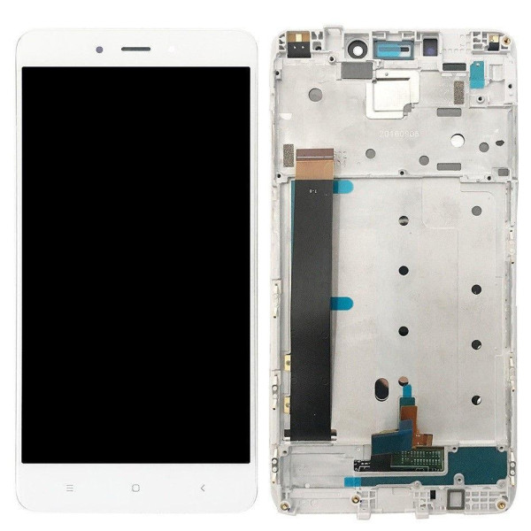 Дисплей для Xiaomi Redmi Note 4 MediaTek с сенсорным стеклом в рамке (Белый) Оригинал Китай