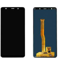 Дисплей для Samsung A750 Galaxy A7 2018 з сенсорним склом (Чорний) Сервісний оригінал