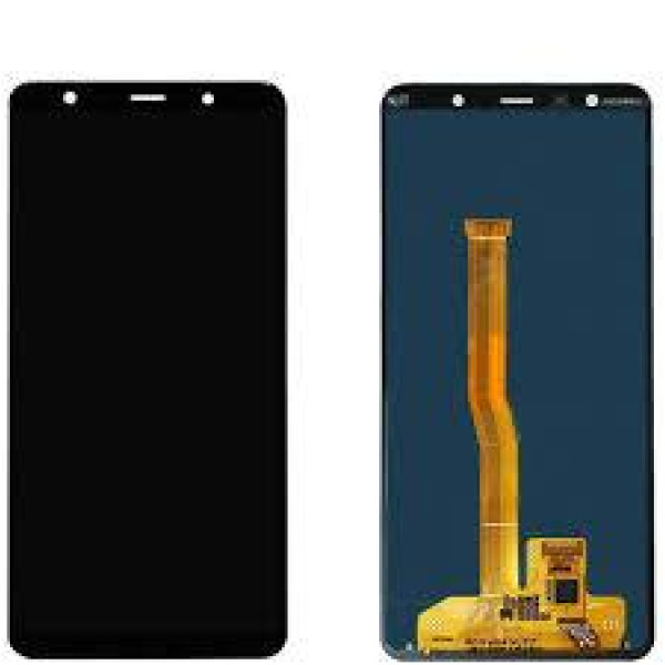 Дисплей для Samsung A750 Galaxy A7 2018 з сенсорним склом (Чорний) Сервісний оригінал