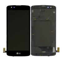 Дисплей LG K8 K350E | K350N | Phoenix 2 з сенсорним склом в рамці (Чорний) Оригінал Китай