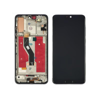 Дисплей Huawei P20 Pro з сенсорним склом з кнопкою Home в рамці IPS