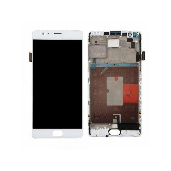 Дисплей для OnePlus 3 (A3003) | 3T A3010 (1+3) з сенсорним склом в рамці (Білий) TFT