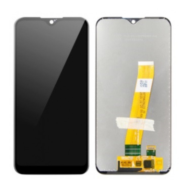 Дисплей Samsung A015 Galaxy A01 2019 (узкий разъем) с сенсорным стеклом (Черный) Оригинал Китай