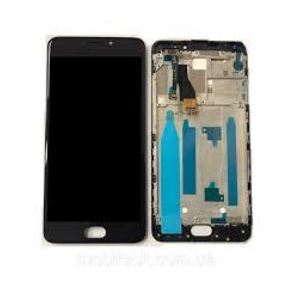 Дисплей для телефону Meizu M5 | M5 Mini | М611Н з сенсорним склом в рамці (Чорний) Оригінал Китай