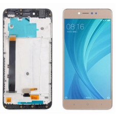 Дисплей для Xiaomi RedMi Note 5A Prime | Redmi Y1 з сенсорним склом в рамці (Золотий) Оригінал Китай