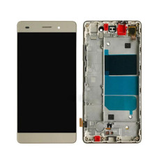 Дисплей телефону для Huawei P8 Lite (ALE L21) з сенсорним склом в рамці (Золотий) Оригінал Китай
