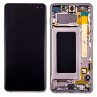 Дисплей для Samsung G975 Galaxy S10 Plus (GH82-18849A) с сенсорным стеклом в рамке (Черный) Оригинал Китай