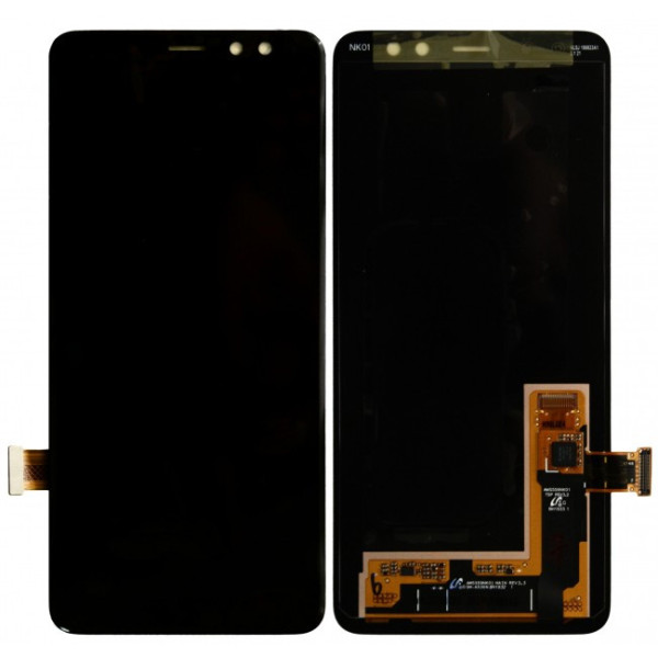 Дисплей для Samsung A8 2018 | A530 с сенсорным стеклом (Черный) Сервисный оригинал