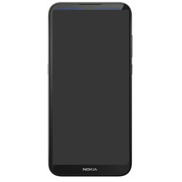 Дисплей для Nokia 1.3 Dual Sim | TA-1205 | TA-1207 | TA-1216 с сенсорным стеклом (Черный) Оригинал Китай