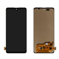 Дисплей для телефона Samsung A515 | Galaxy A51 с сенсорным стеклом (Черный) (Оригинальный размер LCD) OLED
