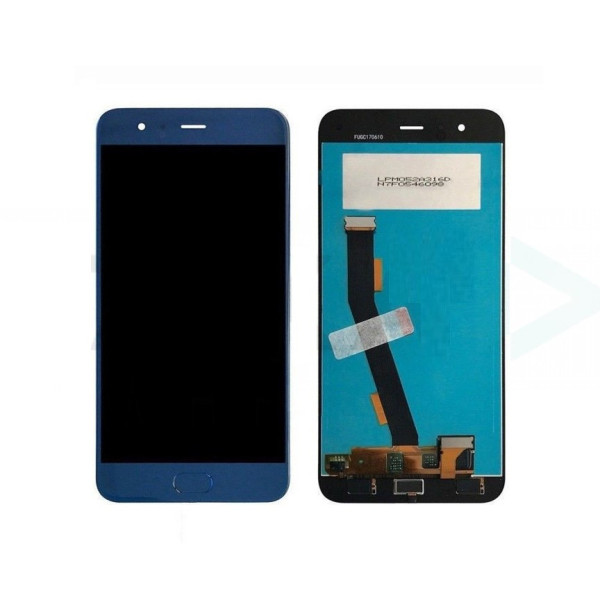 Дисплей для Xiaomi Mi-6 с сенсорным стеклом + шлейф + кнопка home (Черный) Оригинал Китай
