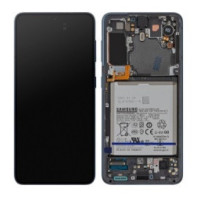 Дисплей Samsung G991  ⁇  Galaxy S21 с сенсорным стеклом рамкой и аккумулятором (Серый) Оригинал