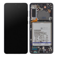 Дисплей Samsung G996 | Galaxy S21 Plus с сенсорным стеклом рамкой и аккумулятором (Серый) Оригинал