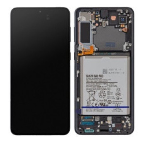 Дисплей Samsung G996 | Galaxy S21 Plus с сенсорным стеклом рамкой и аккумулятором (Серый) Оригинал