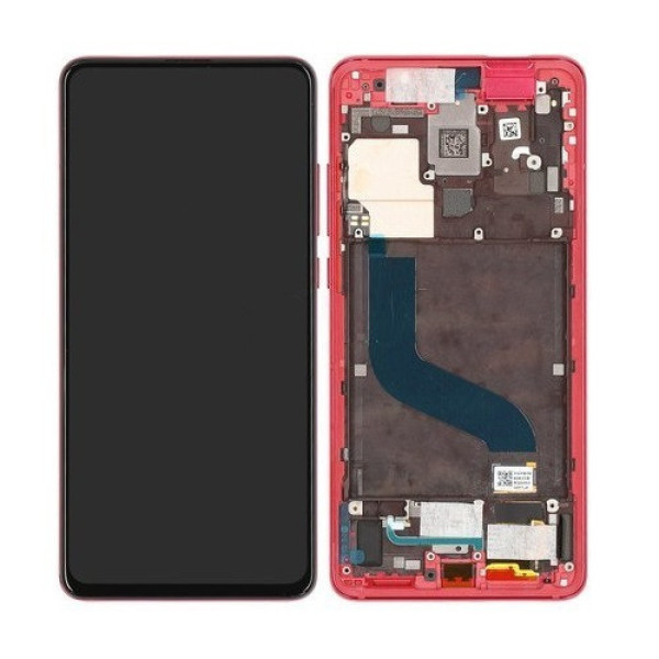 Дисплей для Xiaomi Mi9T | Mi9T Pro | K20 | K20 Pro с сенсорным стеклом в рамке (Красный) Сервисный Оригинал