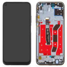 Дисплей для Huawei P40 Lite | Nova 6 SE с сенсорным стеклом в рамке (Черный) Оригинал Китай