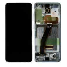 Дисплей для Samsung G980 Galaxy S20 с сенсорным стеклом в рамке (Синий) Оригинал Китай
