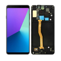 Дисплей для Samsung A920 | Galaxy A9 2018 з сенсорним склом в рамці (Чорний) Amoled