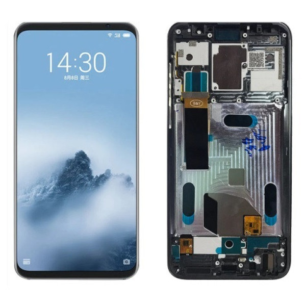 Дисплей для Meizu 16 | 16th | M882H | M882Q з сенсорним склом в рамці (Чорний) TFT