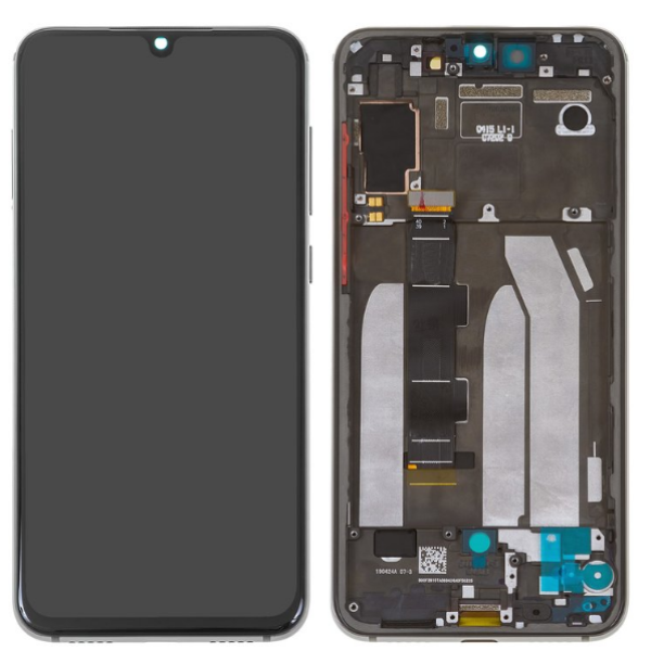 Дисплей для Xiaomi Mi9 SE | M1903F2G с сенсорным стеклом в рамке (Черный) Сервисный оригинал