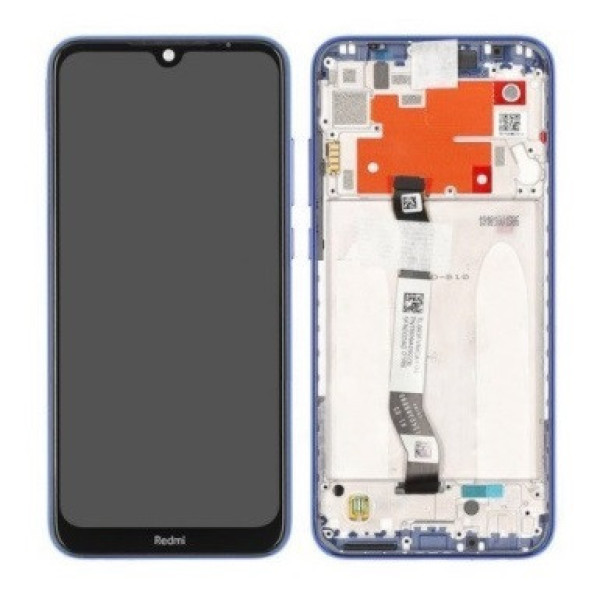 Дисплей для телефона Xiaomi RedMi Note 8T с сенсорным стеклом (Черный) в рамке (Белой) Оригинал Китай