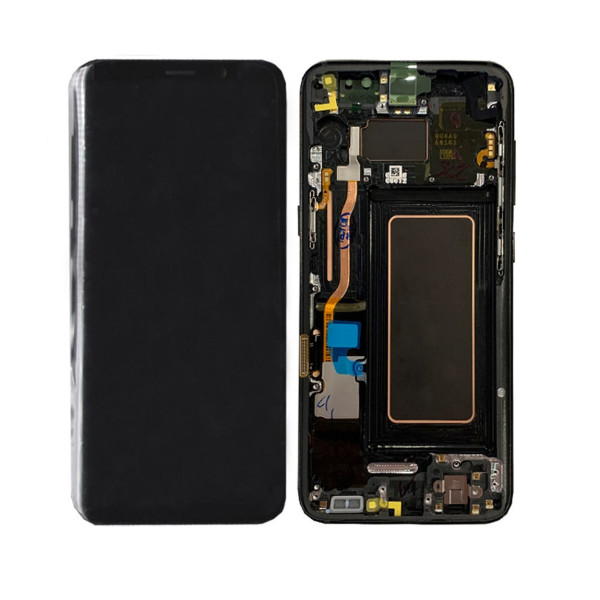 Дисплей для Samsung G950 Galaxy S8 с сенсорным стеклом в рамке (Черный) Оригинал Китай