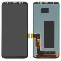 Дисплей для Samsung G955F Galaxy S8 Plus з сенсорним склом (Чорний) Oled
