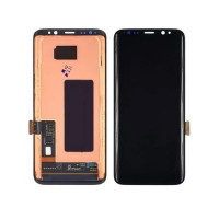 Дисплей для телефона Samsung G950 Galaxy S8 с сенсорным стеклом (Черный) (переклеенное стекло)