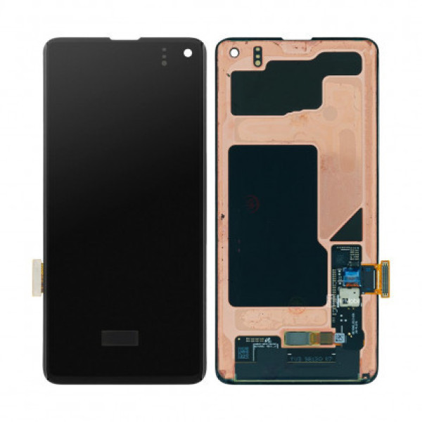 Дисплей для Samsung G973 Galaxy S10 Prism с сенсорным стеклом (Черный) Оригинал Китай