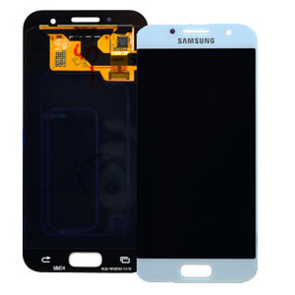 Дисплей для Samsung A320 Galaxy A3 (2017) с сенсорным стеклом (Голубой) OLED