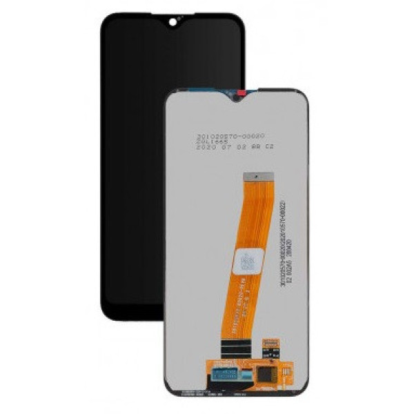 Дисплей для Samsung A01 2020 | A015 с сенсорным стеклом (Черный) Сервисный оригинал