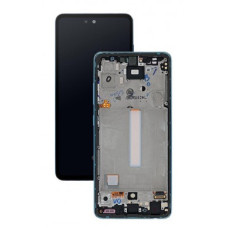 Дисплей для Samsung A525 Galaxy A52 2021 | GH82-25524C с сенсорным стеклом в рамке (Фиолетовый) Сервисный оригинал