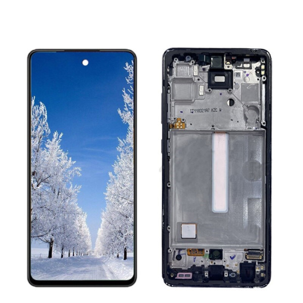 Дисплей для Samsung A525 Galaxy A52 2021 | GH82-25524D  с сенсорным стеклом в рамке (Белый) Сервисный оригинал