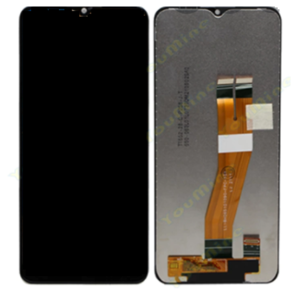 Дисплей для Samsung GH81-21232A A037 Galaxy A03S с сенсорным стеклом (Черный) Сервисный оригинал