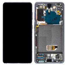 Дисплей для Samsung G991 | Galaxy S21 с сенсорным стеклом в рамке (Розовый) Сервисный оригинал